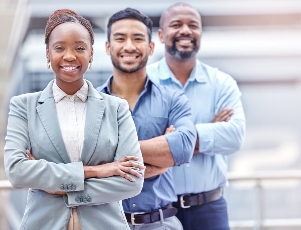 L'équipe PILINK - professionnels souriants